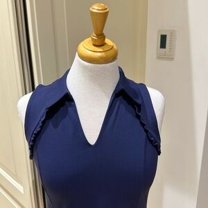 Lily Pulitzer Martina Navy Blue Luxletic sleeveless top